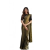 Generic Women's Soft Lichi Silk Printed Saree With Unstitched Blouse 5.5Mtr (Green)