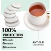 Generic Cotton Rope Drink Coasters 6 Pcs Set (White)