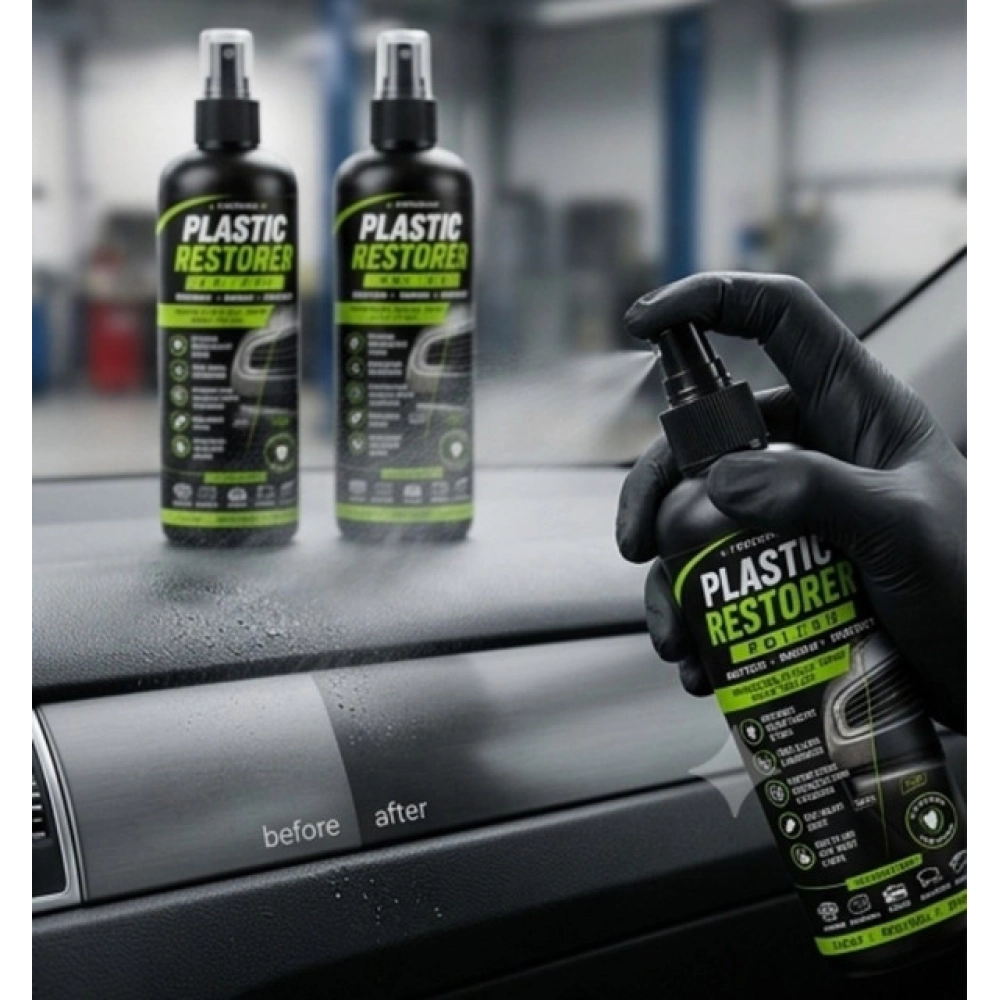 Generic Pack of 2 Plastic Restorer Polish Liquid Spray Bottles 100 ML