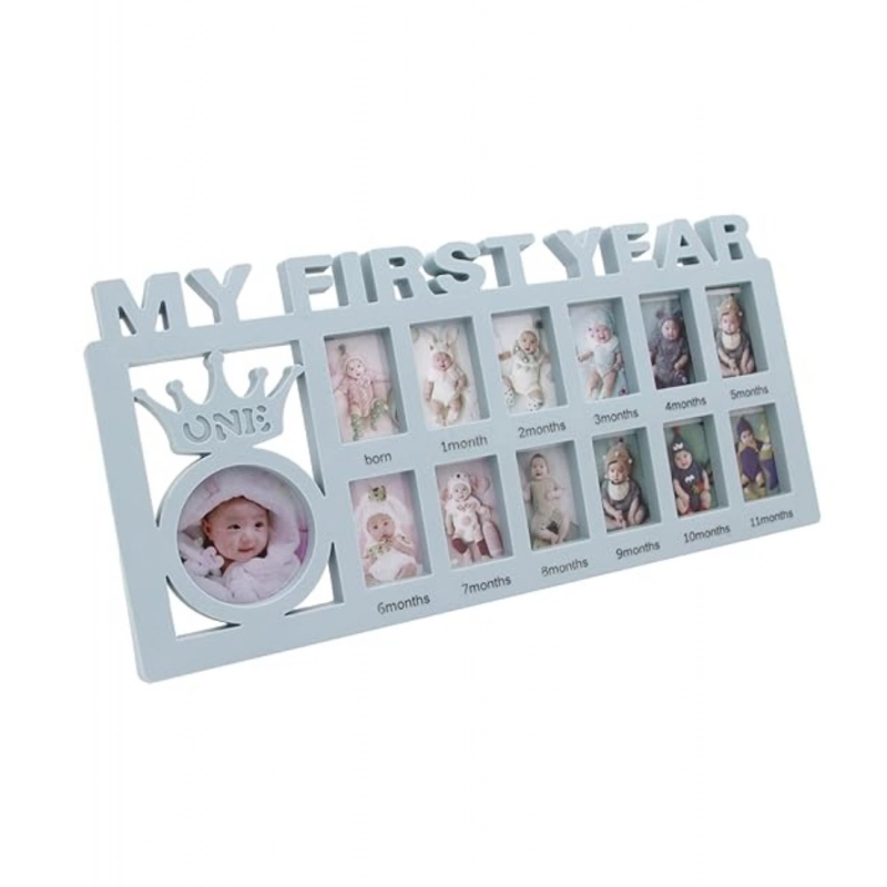 Generic Acrylic Newborn Baby First Year Photo Frame (Multicolor) Generic Acrylic Newborn Baby First Year Photo Frame (Multicolor)