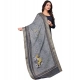 Generic Women's chanderi silk  Printed Dupatta (Gray, Length: 2 Mtr)