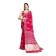 Generic Women's Semi Cotton Printed Saree With Unstitched Blouse 5.5Mtr (Red) Generic Women's Semi Cotton Printed Saree With Unstitched Blouse 5.5Mtr (Red)