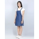 Generic Girl's Denim Solid Sleeveless Dress (Blue) Generic Girl's Denim Solid Sleeveless Dress (Blue)