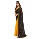 Generic Women's Georgette Printed Saree With Unstitched Blouse 5.5Mtr (Black-Yellow) Generic Women's Georgette Printed Saree With Unstitched Blouse 5.5Mtr (Black-Yellow)