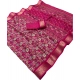 Generic Women's Dola Silk Floral Printed Saree With Unstitched Blouse 5.5Mtr (Pink) Generic Women's Dola Silk Floral Printed Saree With Unstitched Blouse 5.5Mtr (Pink)