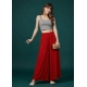 Generic Women's Georgette Solid Mid-Rise Wide Leg Flared Palazzo Pants with Elastic Waist (Red) Generic Women's Georgette Solid Mid-Rise Wide Leg Flared Palazzo Pants with Elastic Waist (Red)
