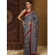 Generic Women's Crepe Printed Saree With Unstitched Blouse 5.5Mtr (Navy Blue) Generic Women's Crepe Printed Saree With Unstitched Blouse 5.5Mtr (Navy Blue)