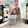 Generic Cotton Pack Of_1 12x14 Inch Storage Basket For Clothes (Grey-White) Generic Cotton Pack Of_1 12x14 Inch Storage Basket For Clothes (Grey-White)