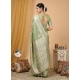 Generic Women's Linen Cotton Printed Saree With Unstitched Blouse 5.5Mtr (Light Green) Generic Women's Linen Cotton Printed Saree With Unstitched Blouse 5.5Mtr (Light Green)