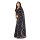 Generic Women's Georgette Printed Saree With Unstitched Blouse 5.5Mtr (Black) Generic Women's Georgette Printed Saree With Unstitched Blouse 5.5Mtr (Black)