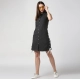 Generic Women's Denim Solid Sleeveless Dress (Black)