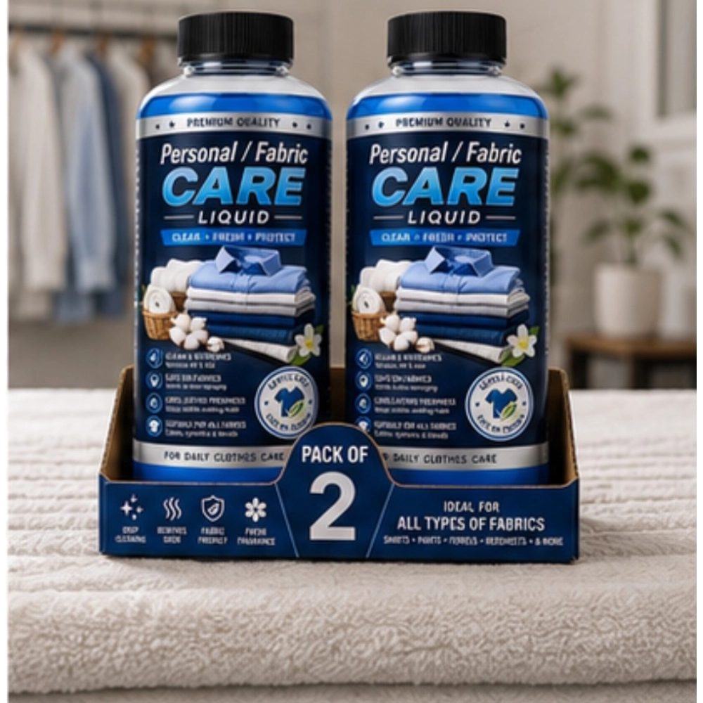 Generic Pack of 2 Personal/Fabric Care Liquid Bottles 100 ML