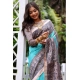 Generic Women's Faux_Tussar Ethnic_Print Saree With Unstitched Blouse 5.5Mtr (Aqua_Blue) Generic Women's Faux_Tussar Ethnic_Print Saree With Unstitched Blouse 5.5Mtr (Aqua_Blue)