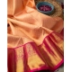 Generic Women's Soft Litchi Silk Jacquard Work Saree With Unstitched Blouse 5.5Mtr (Pink)