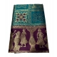 Generic Women's Jacquard Printed Saree With Unstitched Blouse 5.5Mtr (Teal) Generic Women's Jacquard Printed Saree With Unstitched Blouse 5.5Mtr (Teal)