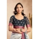 Generic Women's Faux Linen Floral Print Ready to wear Saree With Unstitched Blouse 5.5Mtr (OffWhite) Generic Women's Faux Linen Floral Print Ready to wear Saree With Unstitched Blouse 5.5Mtr (OffWhite)