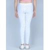 Generic Girl's Cotton Lycra Printed Elasticated Leggings (White) Generic Girl's Cotton Lycra Printed Elasticated Leggings (White)