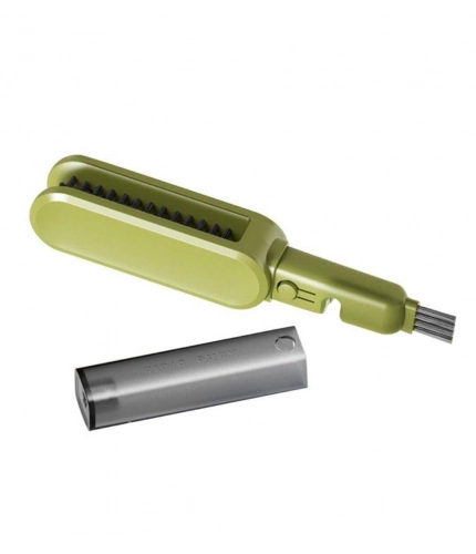 Generic Stainless Steel-Plastic Solid Kitchen Knife Cleaner Brush (Green)