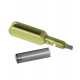 Generic Stainless Steel-Plastic Solid Kitchen Knife Cleaner Brush (Green)