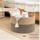 Generic Cotton Pack Of_1 16x14 Inch Storage Basket For Clothes With Out Lid (Beige-Beige-Black)