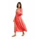 Generic Women's Polyester Floral Long Sleeves Shrug (Pink)