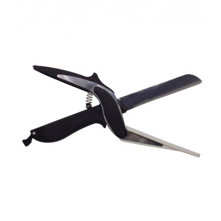 Generic Pack of 3_ 2-in-1 Clever Cutter – Food Chopper Slicer Dicer Vegetable Fruit Cutter (Color: Assorted )