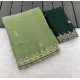 Generic Women's Georgette Embellished Saree With Unstitched Blouse 5.5Mtr (Pista Green) Generic Women's Georgette Embellished Saree With Unstitched Blouse 5.5Mtr (Pista Green)