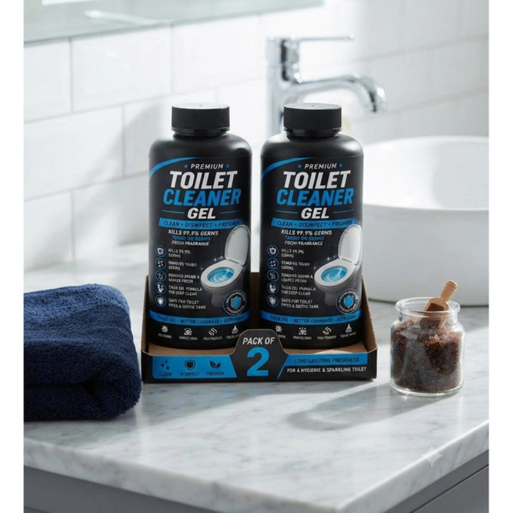Generic Pack of 2 Toilet Cleaner Gel Bottles 100 ML