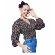 Generic Women's Polyester Floral Long Sleeves Top (Multicolor) Generic Women's Polyester Floral Long Sleeves Top (Multicolor)