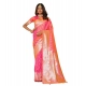 Generic Women's Jacquard Printed Saree With Unstitched Blouse 5.5Mtr (Pink) Generic Women's Jacquard Printed Saree With Unstitched Blouse 5.5Mtr (Pink)