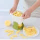 Generic ABS Plastic Solid Hand Pressure Vegetable Chopper and Dicer (Green-White)