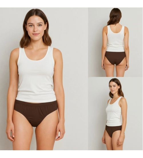 Generic Pack of_3 Women's Cotton Solid Hipster Panty (Multicolor) Generic Pack of_3 Women's Cotton Solid Hipster Panty (Multicolor)