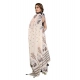 Generic Women's Linen Cotton Printed Saree With Unstitched Blouse 5.5Mtr (Off White) Generic Women's Linen Cotton Printed Saree With Unstitched Blouse 5.5Mtr (Off White)