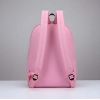 Generic Unisex PU Leather Solid Medium Zipper Backpack (Pink) Generic Unisex PU Leather Solid Medium Zipper Backpack (Pink)