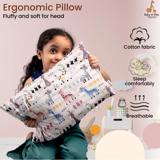 Generic Soft Plush Printed Baby Infant Pillow for Kids Age 1 To 5 Years (Multicolor)
