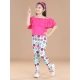 Generic Girl's Cotton Floral Elasticated Jegging and Top (Pink) Generic Girl's Cotton Floral Elasticated Jegging and Top (Pink)