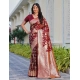 Generic Women's Jacquard Printed Saree With Unstitched Blouse 5.5Mtr (Maroon) Generic Women's Jacquard Printed Saree With Unstitched Blouse 5.5Mtr (Maroon)