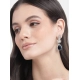 Generic Women's Brass Silver Plated Drop Earrings (Blue) Generic Women's Brass Silver Plated Drop Earrings (Blue)