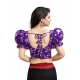 Generic Women's Organza Printed V Neck Puff Sleeve Readymade Blouse (Purple 38 , Alterable up to 42)-PID65870 Generic Women's Organza Printed V Neck Puff Sleeve Readymade Blouse (Purple 38 , Alterable up to 42)-PID65870