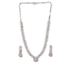 Generic Women's Brass Silver Plated Necklace set (Pink) Generic Women's Brass Silver Plated Necklace set (Pink)