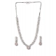 Generic Women's Brass Silver Plated Necklace set (Pink) Generic Women's Brass Silver Plated Necklace set (Pink)