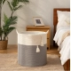 Generic Cotton 12x14 Inch-1 Pcs Storage Basket For Clothes With Out Lid (Gray-White) Generic Cotton 12x14 Inch-1 Pcs Storage Basket For Clothes With Out Lid (Gray-White)