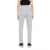 Generic Women's Cotton Solid Elasticated Track Pants (Light Grey)
