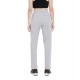 Generic Women's Cotton Solid Elasticated Track Pants (Light Grey)