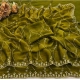 Generic Women's Slik Embellished Saree With Unstitched Blouse 5.5Mtr (Green)