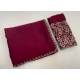 Generic Women's Chiffon Embroidered Saree With Unstitched Blouse 5.5Mtr (Maroon) Generic Women's Chiffon Embroidered Saree With Unstitched Blouse 5.5Mtr (Maroon)