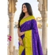 Generic Women's Silk Blend Printed Saree With Unstitched Blouse 5.5Mtr (Purple-Green) Generic Women's Silk Blend Printed Saree With Unstitched Blouse 5.5Mtr (Purple-Green)