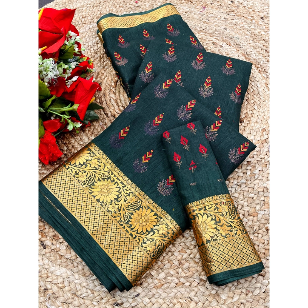 Generic Women's Digital Dolla Silk Printed Saree With Unstitched Blouse 5.5Mtr (Green) Generic Women's Digital Dolla Silk Printed Saree With Unstitched Blouse 5.5Mtr (Green)