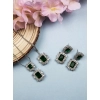 Generic Women's Brass Silver Plated Pendant Set (Green) Generic Women's Brass Silver Plated Pendant Set (Green)