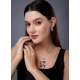 Generic Women's Brass Silver Plated Pendant Set (Red) Generic Women's Brass Silver Plated Pendant Set (Red)